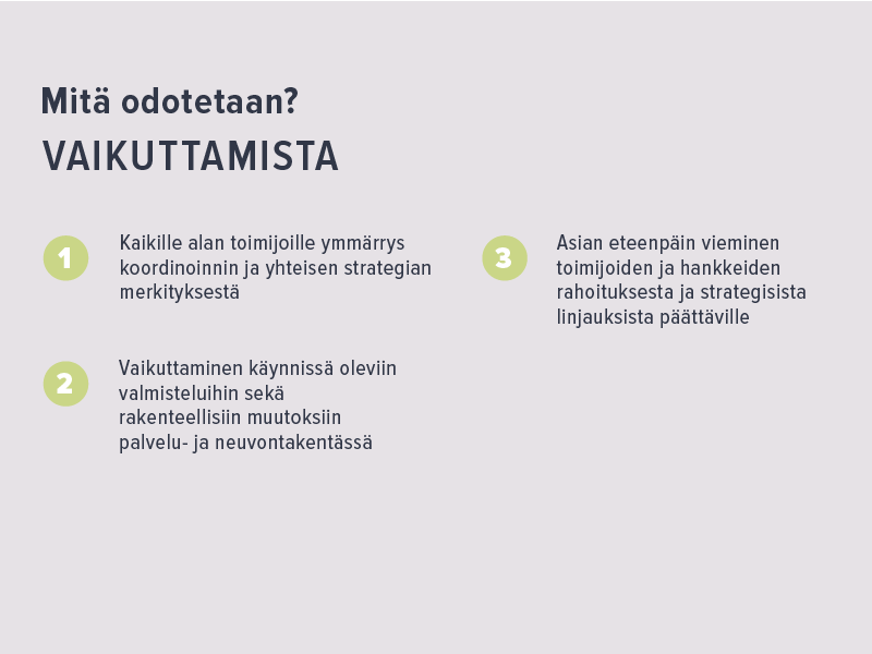 Mitä odotetaan? Vaikuttamista